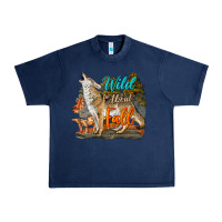 Navy Wild About Fall Coyote Urban Heavy Tee - LillyAllenDesigns