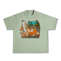 Oil Green Wild About Fall Coyote Urban Heavy Tee - LillyAllenDesigns