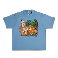 Pebble Blue Wild About Fall Coyote Urban Heavy Tee - LillyAllenDesigns