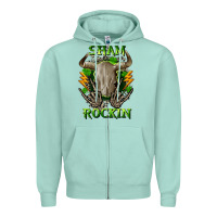 Seafoam Sham rockin St. Patrick's Day Zipper Hoodie - CowGirlArtShop