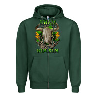 Sports Green Sham rockin St. Patrick's Day Zipper Hoodie - CowGirlArtShop
