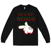 Black He's My Weirdo Galaxy Long Sleeve Tee - Bettercallsaul