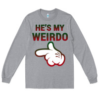 Heather Grey He's My Weirdo Galaxy Long Sleeve Tee - Bettercallsaul