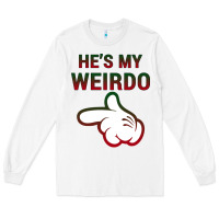 White He's My Weirdo Galaxy Long Sleeve Tee - Bettercallsaul