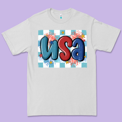 Usa Retro Premium Tee Designed By Maliassmallbusiness