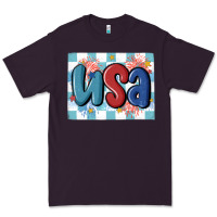 Plum usa retro Premium Tee - MaliasSmallBusiness