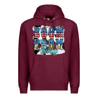Burgundy Boom Boom Baby Premium Hoodie - JahusDesignShop