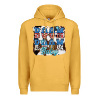 Mustard Boom Boom Baby Premium Hoodie - JahusDesignShop