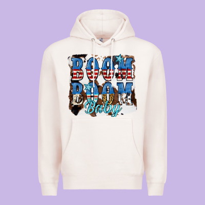 Boom Boom Baby Premium Hoodie Designed By Jahusdesignshop