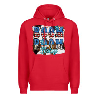 Red Boom Boom Baby Premium Hoodie - JahusDesignShop