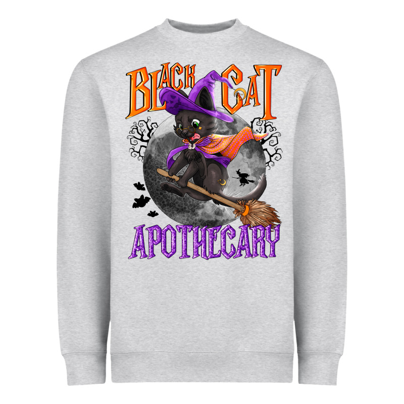 Black Cat Apothecary Heavyweight Sweatshirt by NancyCooperArtShop | Teevron