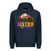 Navy baseball sister Premium Hoodie - OliviaCreatesArt