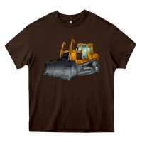 Chocolate Brown Bulldozer Heavy Core Tee - LillyAllenDesigns