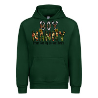 Forest Green boy nanny from son up to son down Urban Hoodie - CowhideDigitalArt