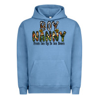 Pigment Pebble Blue boy nanny from son up to son down Urban Hoodie - CowhideDigitalArt