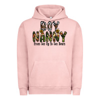 Pigment Salmon boy nanny from son up to son down Urban Hoodie - CowhideDigitalArt