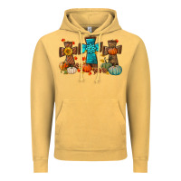 Vintage Mustard fall tree cross Vintage Hoodie - BundleAndBundleShop