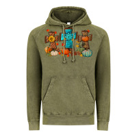 Vintage Olive fall tree cross Vintage Hoodie - BundleAndBundleShop