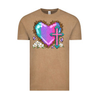 Vintage Coffee easter cross heart la Vintage Tee - LillyAllenDesigns
