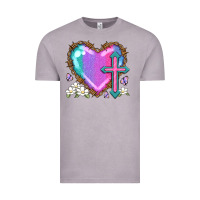 Vintage Zinc easter cross heart la Vintage Tee - LillyAllenDesigns
