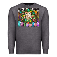 Charcoal Heather Easter Bunny Tumbler Premium Sweatshirt - BundleAndBundleShop
