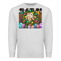 Dove Grey Easter Bunny Tumbler Premium Sweatshirt - BundleAndBundleShop