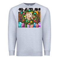 Heather Grey Easter Bunny Tumbler Premium Sweatshirt - BundleAndBundleShop