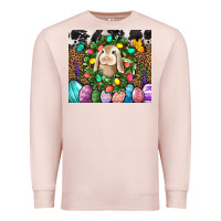 Pale Pink Easter Bunny Tumbler Premium Sweatshirt - BundleAndBundleShop