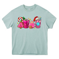 Arona pink christmas coffee cups Heavy Core Tee - AdoDesignShop