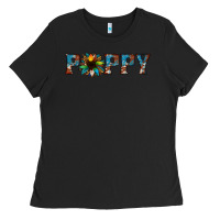 Black poppy cowhide sunflower Ladies Tee - Jasminsmagicworld