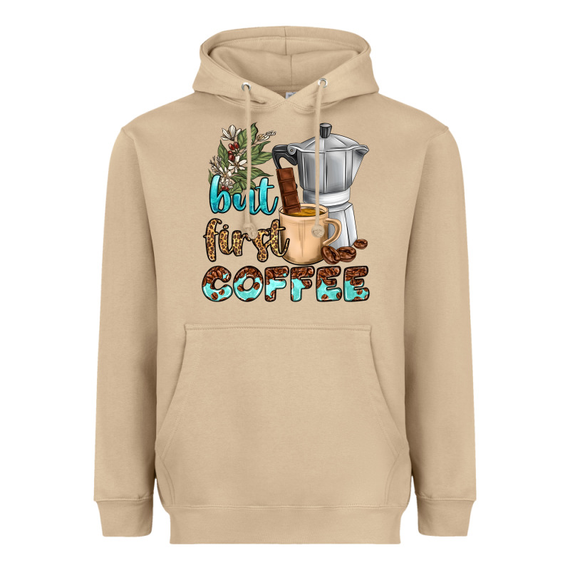 Coffee Cups But First Coffee Bbs Heavyweight Hoodie by BundleAndBundleShop | Teevron