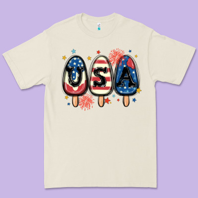Usa Popsicles Premium Tee Designed By Maliassmallbusiness