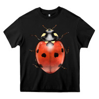 Black lady bug Heavy Core Tee - LillyAllenDesigns