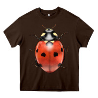 Chocolate Brown lady bug Heavy Core Tee - LillyAllenDesigns
