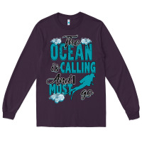 Plum The Ocean Is Calling Long Sleeve Tee - Bettercallsaul