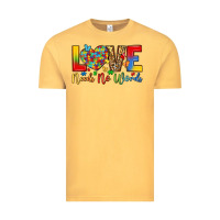 Vintage Mustard love needs no words Vintage Tee - LillyAllenDesigns