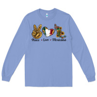 Colony Blue Peace Love Mexicana Long Sleeve Tee - RanaPortraitStore