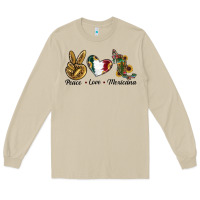 Mushroom Peace Love Mexicana Long Sleeve Tee - RanaPortraitStore
