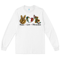 White Peace Love Mexicana Long Sleeve Tee - RanaPortraitStore