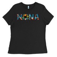 Black nana cowhide sunflower Ladies Tee - Jasminsmagicworld