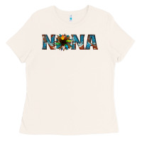 Bone nana cowhide sunflower Ladies Tee - Jasminsmagicworld