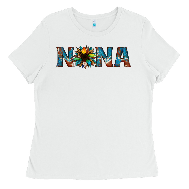 Nana Cowhide Sunflower Ladies Tee by Jasminsmagicworld | Teevron