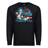 Black christmas vibes Premium Sweatshirt - FaDigitalArtStudio