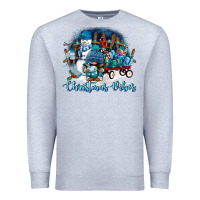 Heather Grey christmas vibes Premium Sweatshirt - FaDigitalArtStudio