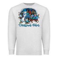 Oatmeal Heather christmas vibes Premium Sweatshirt - FaDigitalArtStudio