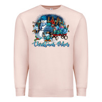Pale Pink christmas vibes Premium Sweatshirt - FaDigitalArtStudio