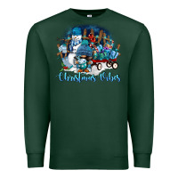 Sports Green christmas vibes Premium Sweatshirt - FaDigitalArtStudio
