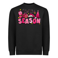 Black Pink 'tis the season Christmas Heavyweight Sweatshirt - texasbilliewilder