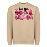 Pink 'tis The Season Christmas Heavyweight Sweatshirt | Teevron