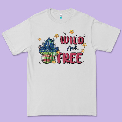 Wild And Free Premium Tee Designed By Maliassmallbusiness